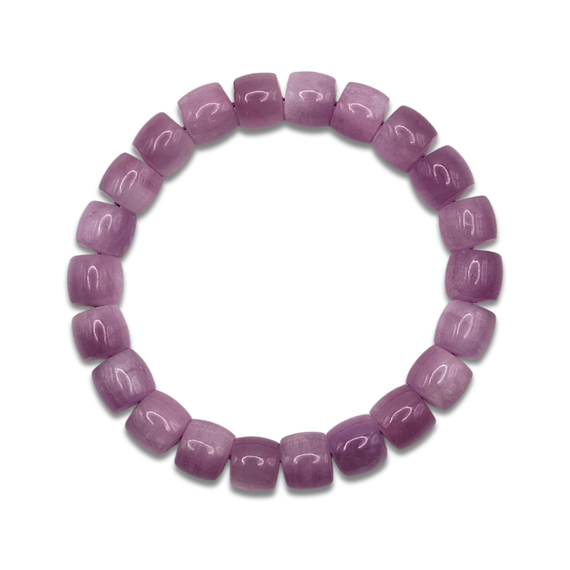 Superior Kunzite Drum Bracelet